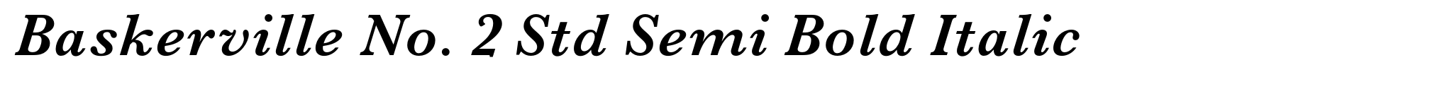 Baskerville No. 2 Std Semi Bold Italic image